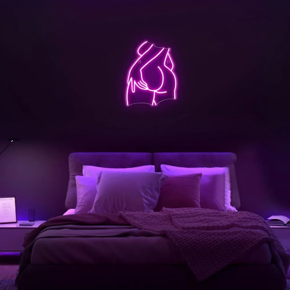 Lady Body 4 Pink Neon Sign 15.7